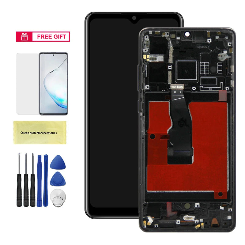 TFT For Huawei P30 LCD Display ELE-L29 ELE-L09 ELE-L04 Screen Touch Digitizer Assembly Replacement Parts With Frame LCD Display HUAWEI phone repair parts
