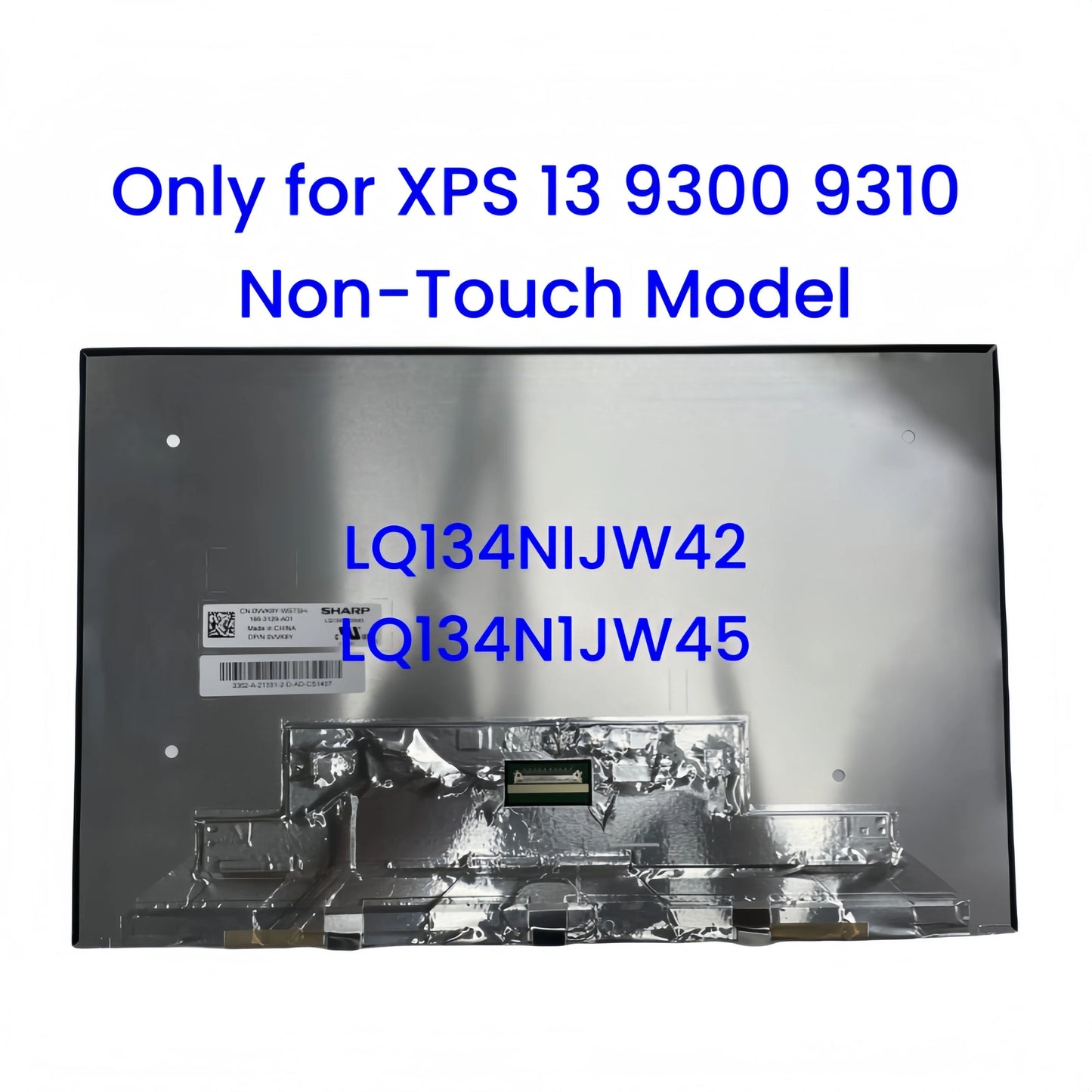 13.4" for Dell XPS 13 9300 9310 P171G P117G001 P117G002 LCD Complete Upper Half LCD Touch & Non-Touch Display Screen Assembly Dell laptop repair parts