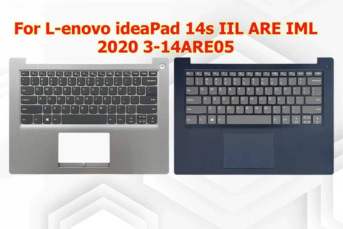 Upper case keyboard for Lenovo ideaPad 14s IIL ARE IML 2020 3-14ARE05 topcase palmrest C shell keyboard cover touchpad assembly Lenovo laptop repair parts