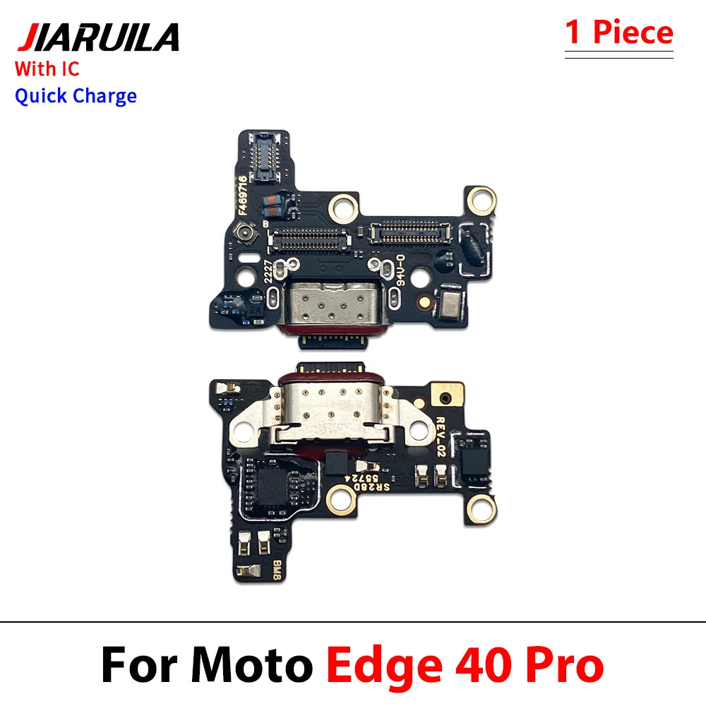 Dock Connector USB Charger Charging Port Micro Board Flex Cable For Motorola Moto Edge 40 50 60 Neo Pro Fusion Ultra Stylus Motorola phone repair parts