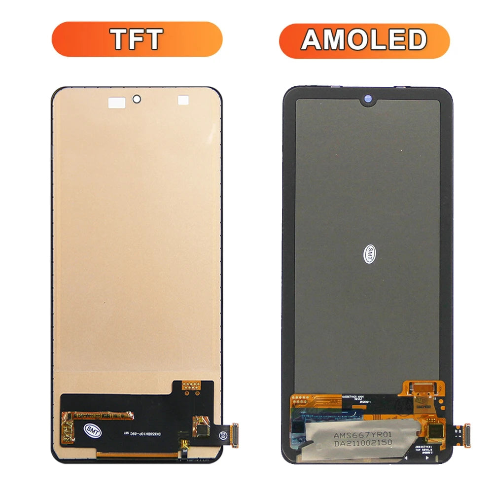 Super Amoled Screen for Xiaomi Redmi Note 12 Pro 4G ‎2209116AG 2209116AG Lcd Display Digital Touch Screen with Frame Assebly Xiaomi phone repair parts