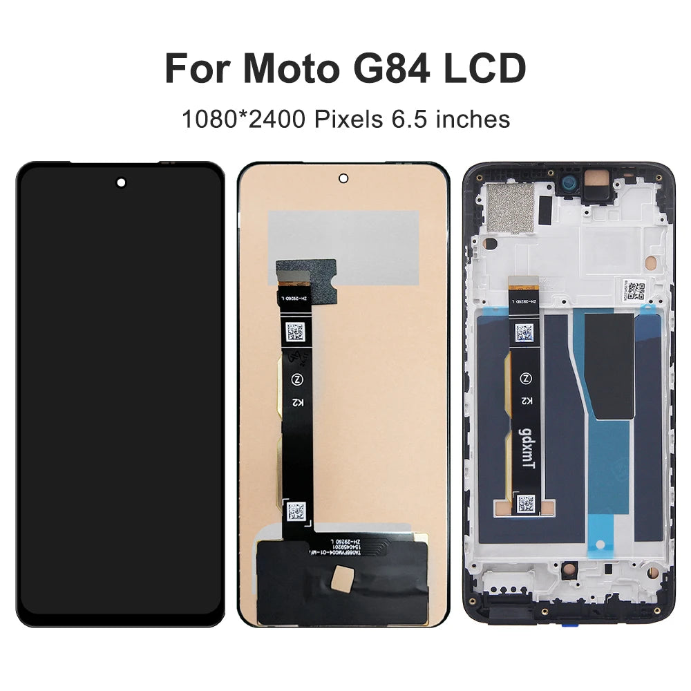 G84 5G For Motorola Moto G84 5G LCD Display Touch Screen Digiziter Assembly For Moto XT2347-2 XT2347-1 Screen Replacement Motorola phone repair parts