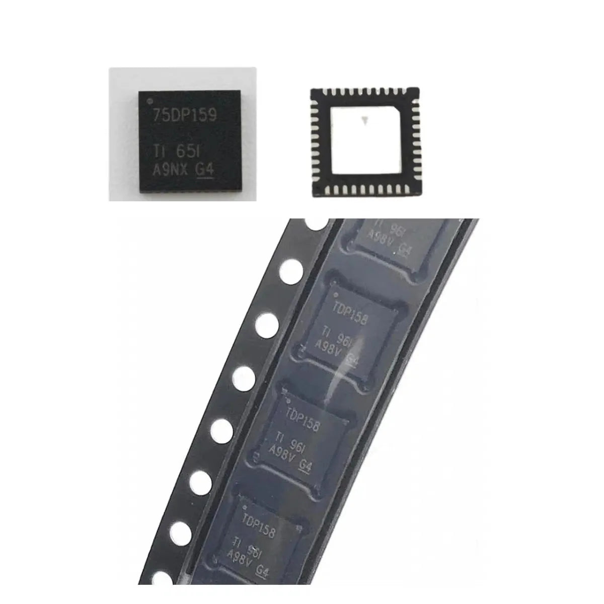 1-5PCS TDP158 TDP158RSBR 75DP159 SN75DP159 WQFN40 Chipset for XBOX ONE Slim S for Xbox One X HDMI-compatible IC Retimer Chip  Game console repair parts