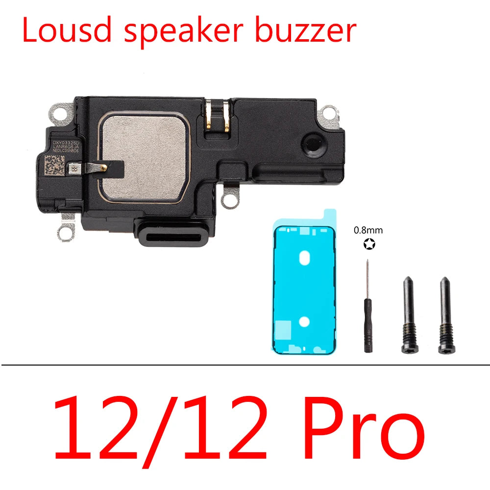 1set Top Front Earpiece Flex Cable for iPhone 12 Pro Max 12 mini Loud  Sound Speaker Buzzer Replacement Parts iPhone phone repair parts