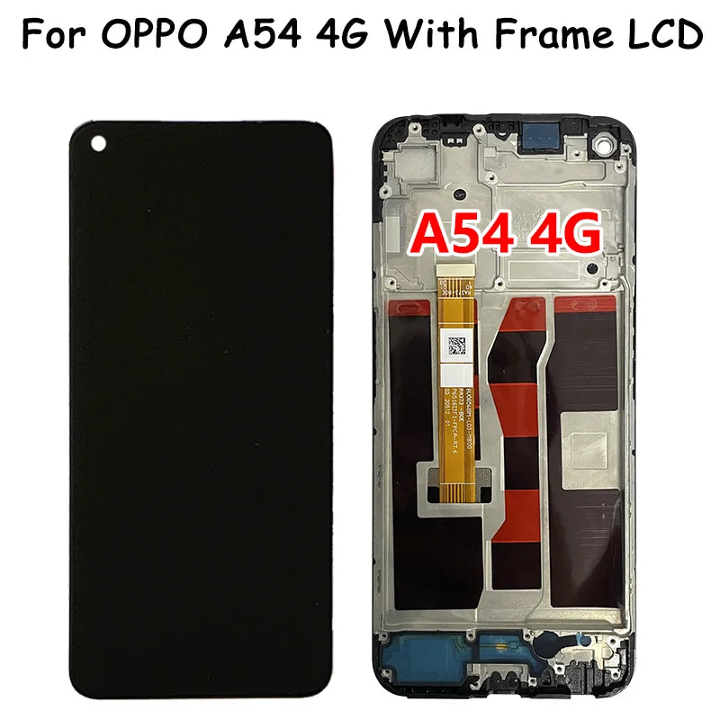 6.5" Screen For OPPO A54 4G/5G LCD CPH2239 CPH2195 OPG02 Display With Frame Touch Panel Digitizer Assembly For OppoA54 LCD Oppo phone repair parts Realme phone repair parts
