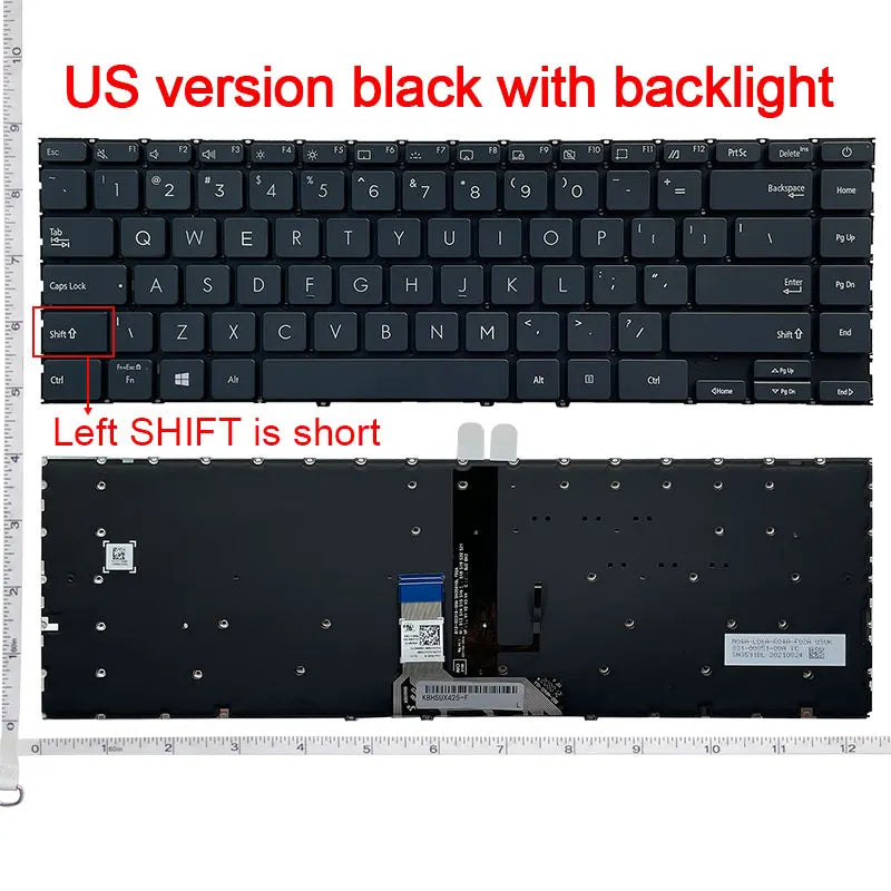 LA/RU/US Laptop Keyboard for Asus ZenBook 14 UX425 UX425J U4700 U4700E U4700IJ UM425 UM425JA UM425IA UM425EA UM425UG UM425UAZ ASUS laptop repair parts