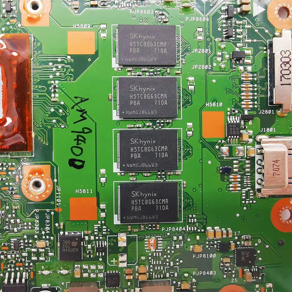 OEM For ASUS E402B E402BA E402BP L402BA L402BP F402BA F402BP X402BA X402BP Laptop Motherboard Mainboard AMD A9-9400 CPU 8G RAM ASUS laptop repair parts