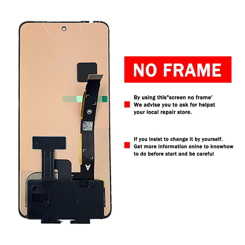 6.6“New For Motorola  G72 LCD XT2255-1 Display Touch Screen Digitizer Assembly Replacement For Moto G72 Display With Fingerprint Motorola phone repair parts