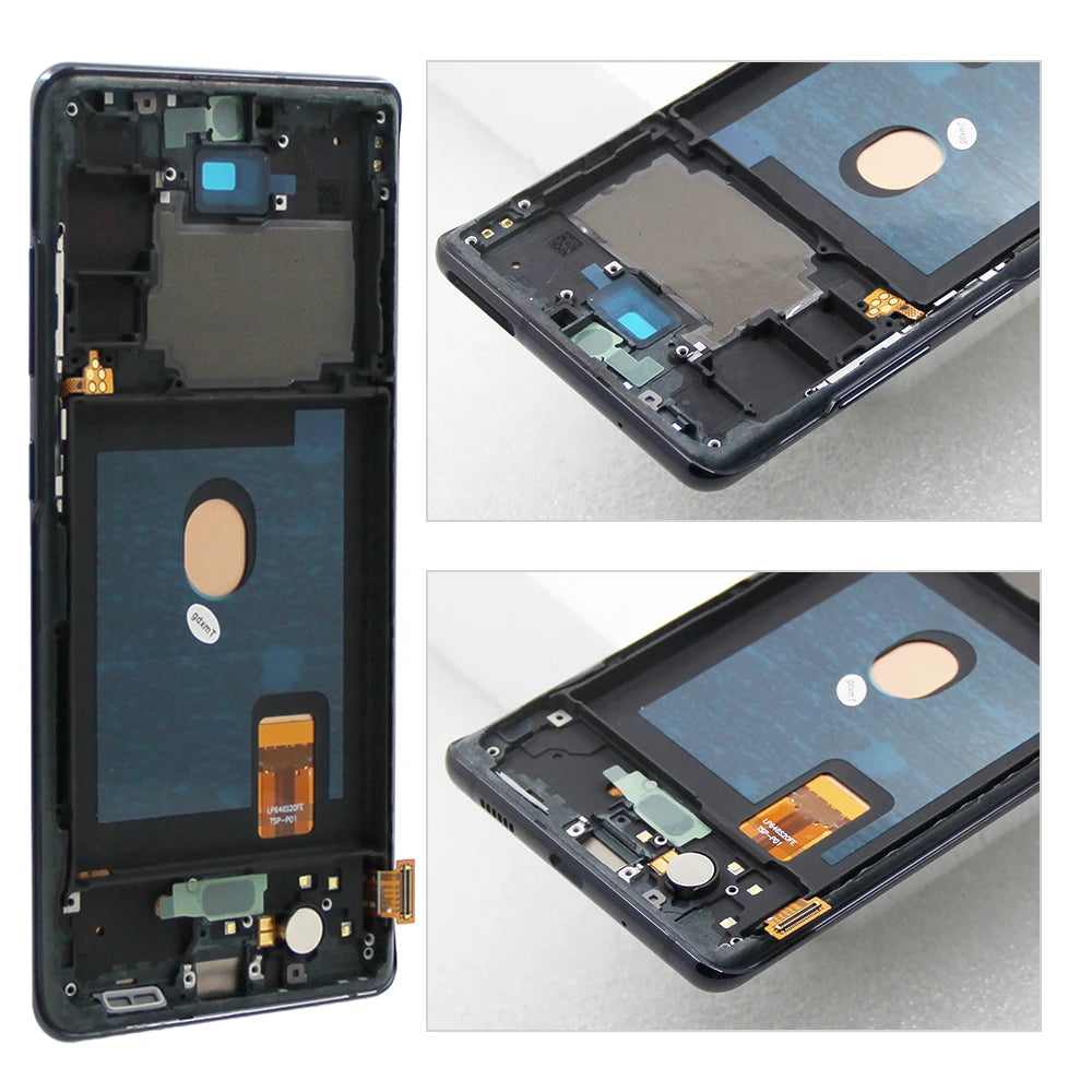 6.5" Screen for Samsung Galaxy S20 FE G780F G781B LCD Display Touch Screen with Frame Part for Samsung Galaxy S20 Lite Assembly Samsung phone repair parts