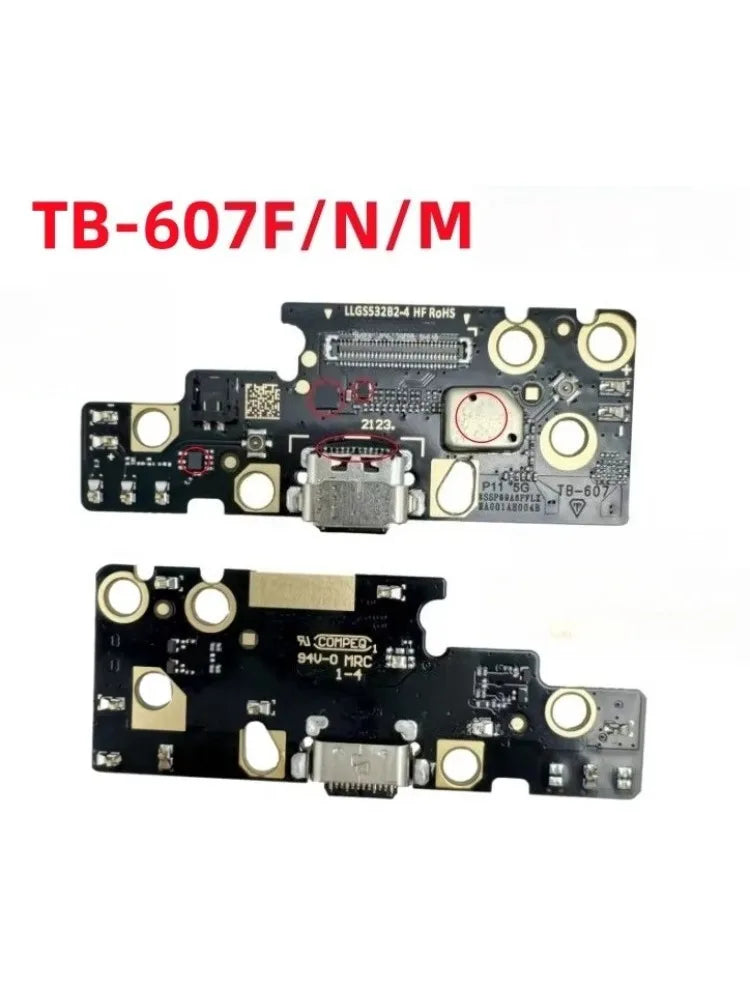 USB Charging Port Connector Plug Jack Charge Dock Board Flex Cable For Lenovo Tab TB-J607F/N/M Lenovo tablet repair parts