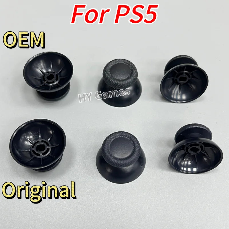 500pcs/lot Black Original or OEM Analog Joystick Thumb Stick for PS5 Controller for Ps5 Thumbsticks Mushroom Grip Cap Cover  Game console repair parts