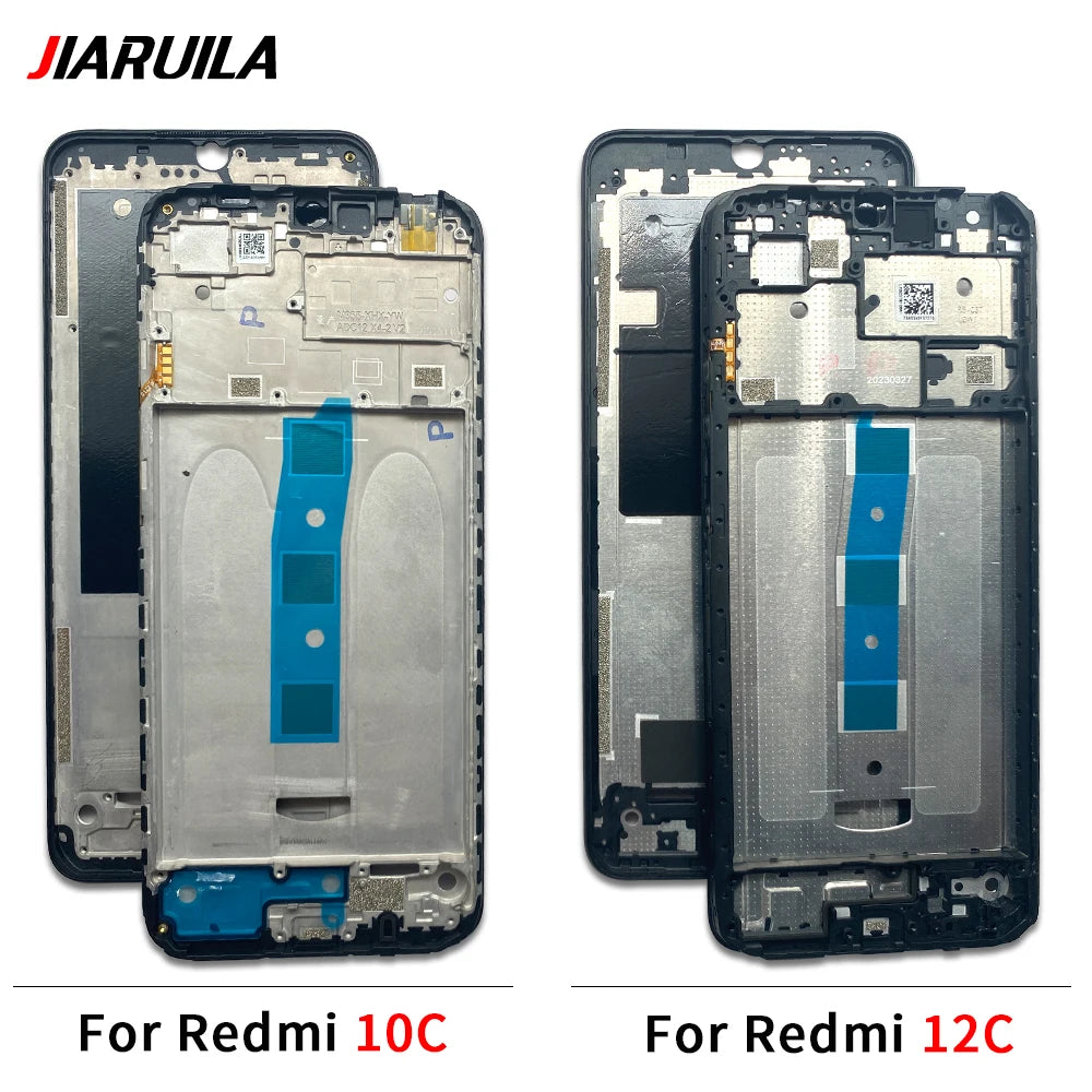 10Pcs Middle Frame Housing For Xiaomi Redmi 7A 8 8A 9 9A 9C 9T 10 10A 10C 12 12C 4G 5G Middle Frame Bezel Plate Cover Rear Bezel  Xiaomi  Xiao mi phone repair parts