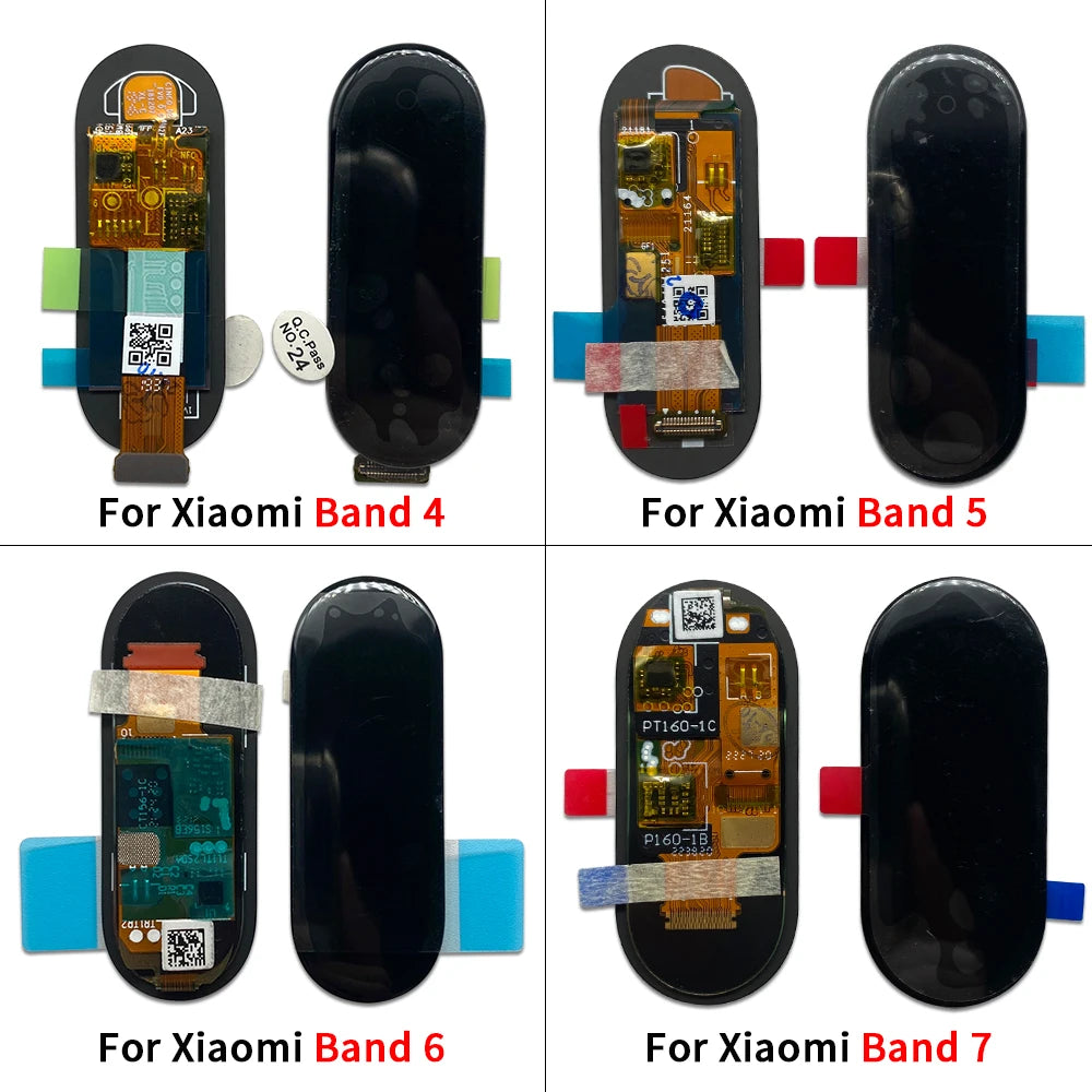 New For Xiaomi Mi Band 4 5 6 7 8 Pro 8Pro LCD Display Touch Screen Digitizer Assembly For Xiaomi Mi Band5 Band6 Band7 Band8  Xiaomi  Xiao mi phone repair parts
