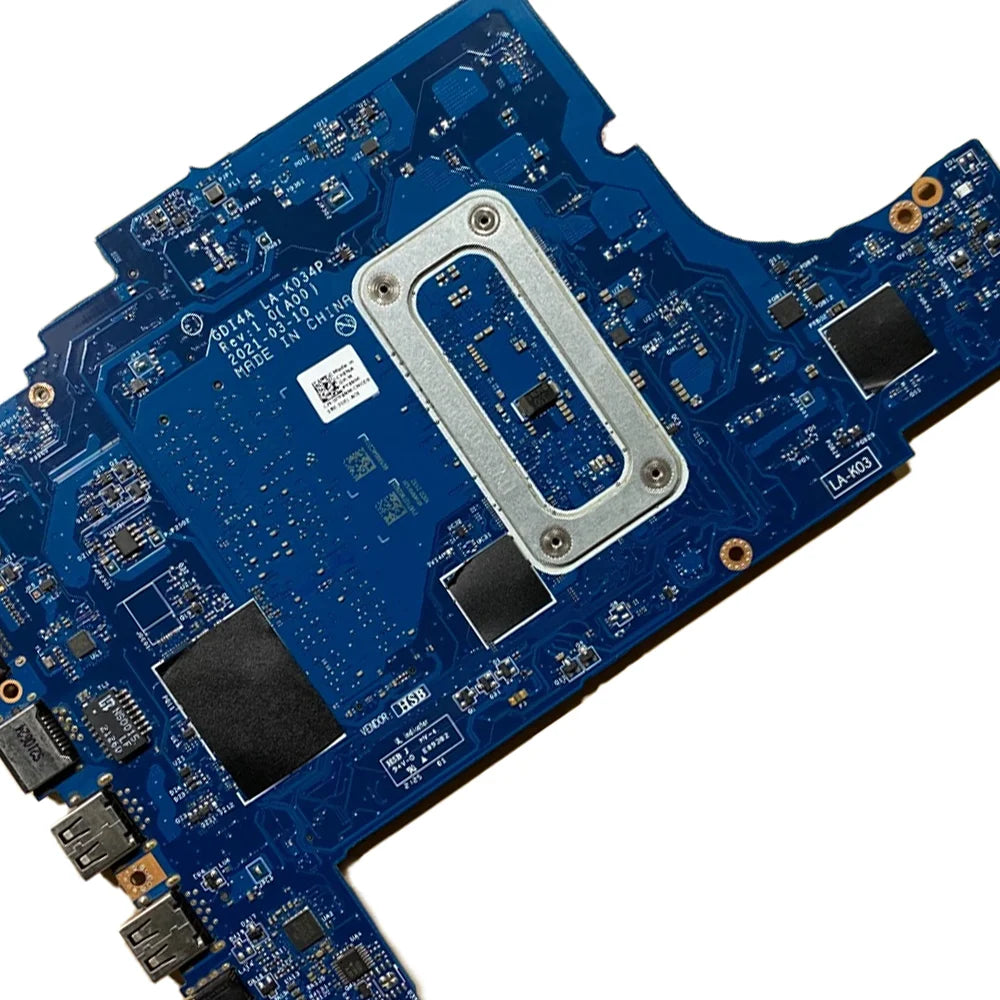 Laptop Motherboard GDI4A LA-K034P For Dell Vostro 3400 3500 Inspiron 3501 3401 With CPU I3-1115G4 I5-1135G7 I7-1165G7 100%Test Dell laptop repair parts