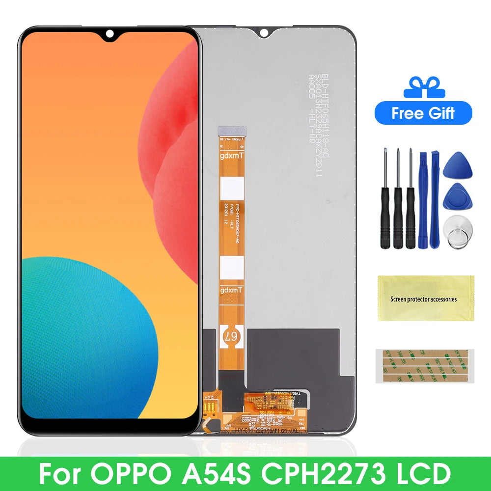 6.52" Screen for Oppo A54s CPH2273 Lcd Display Digital Touch Screen with Frame for Oppo A54s Screen Assembly Replacement OPPO phone repair parts