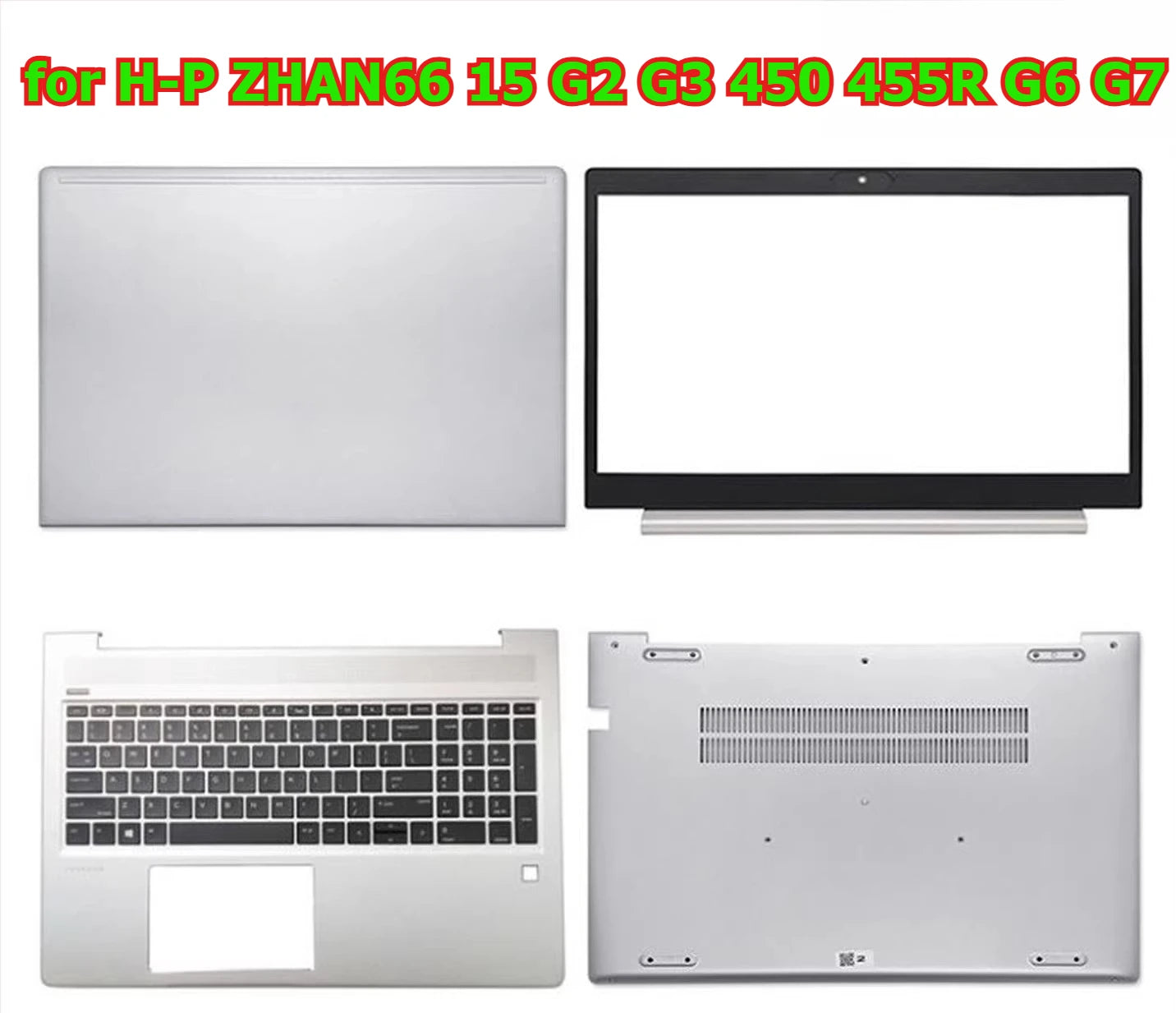 Cover case for HP ZHAN66 15 G2 G3 450 455R G6 G7 lcd back housing upper topcase palrmrest keyboard bottom hinge toouchpad shell