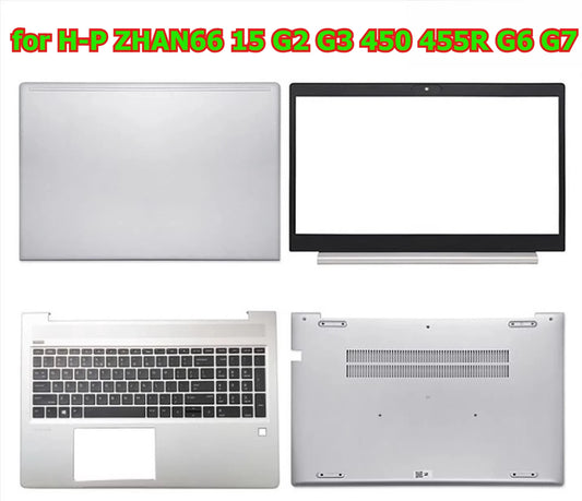 Cover case for HP ZHAN66 15 G2 G3 450 455R G6 G7 lcd back housing upper topcase palrmrest keyboard bottom hinge toouchpad shell