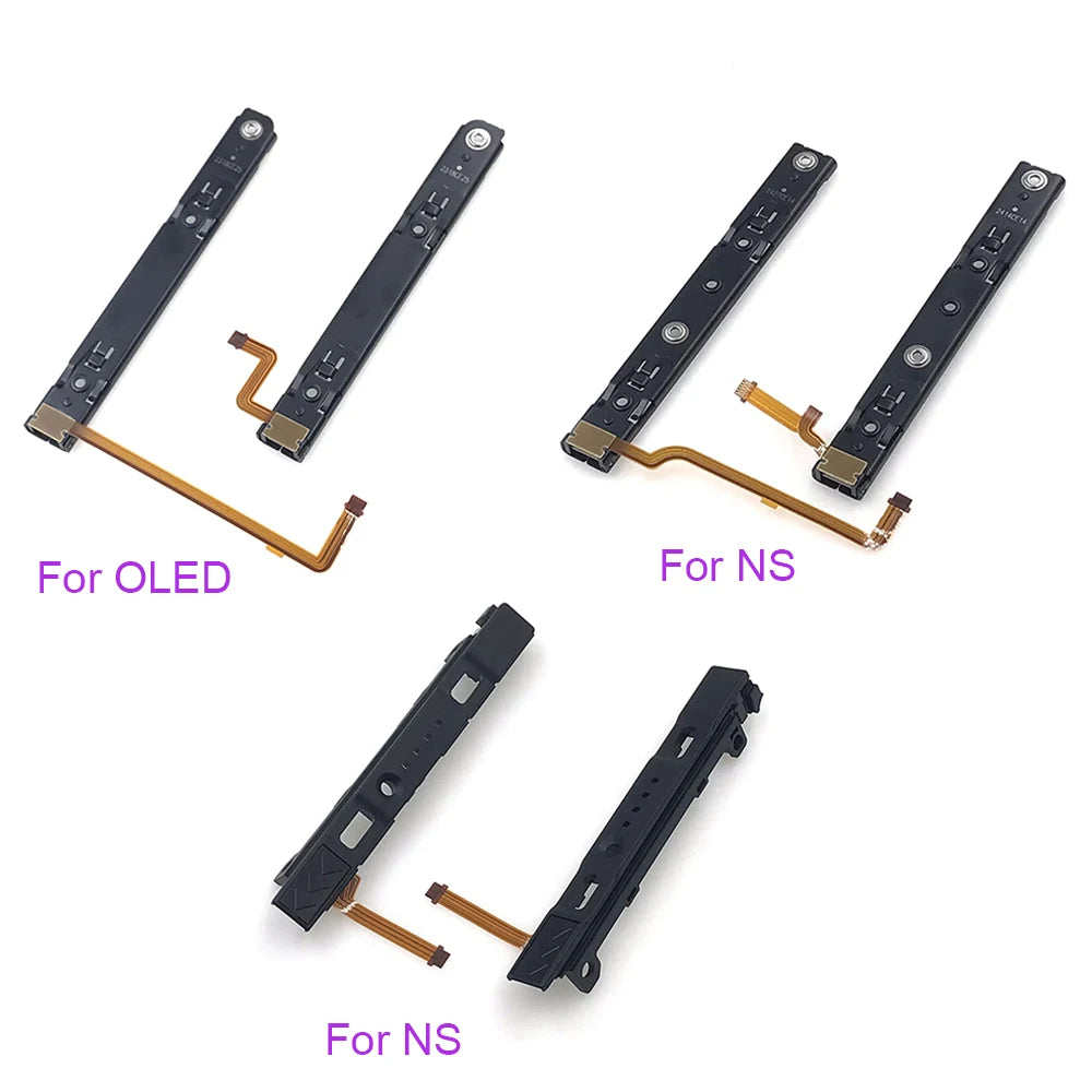 For Nintendo Switch Oled L R Slide Rail Left Right Sliders Rail Railway Replacement For NS Console For NS Joy-con Controller Game console repair parts