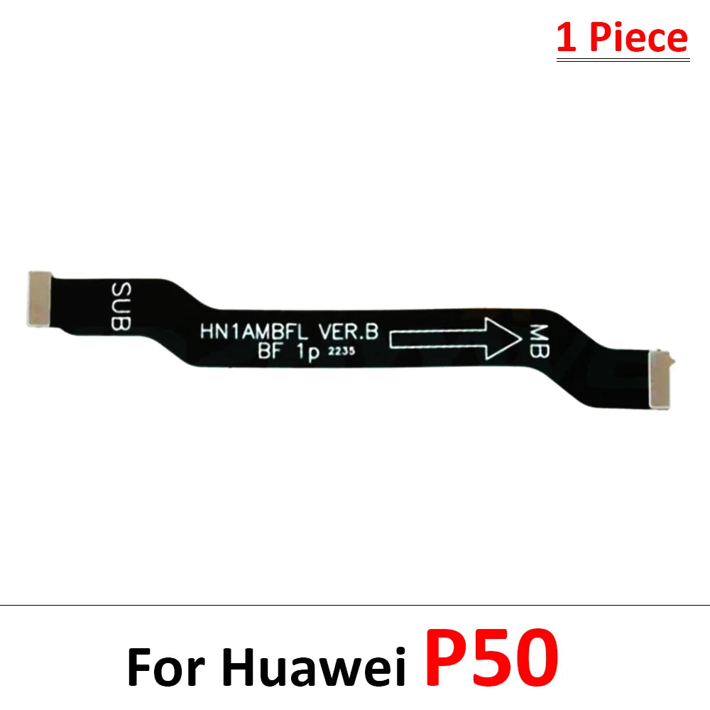 10Pcs, For Huawei P10 P20 P30 P40 P50 Lite Pro E P Smart 2018 2019 2020 Main Motherboard Flex Cable Replacement parts Huawei phone repair parts