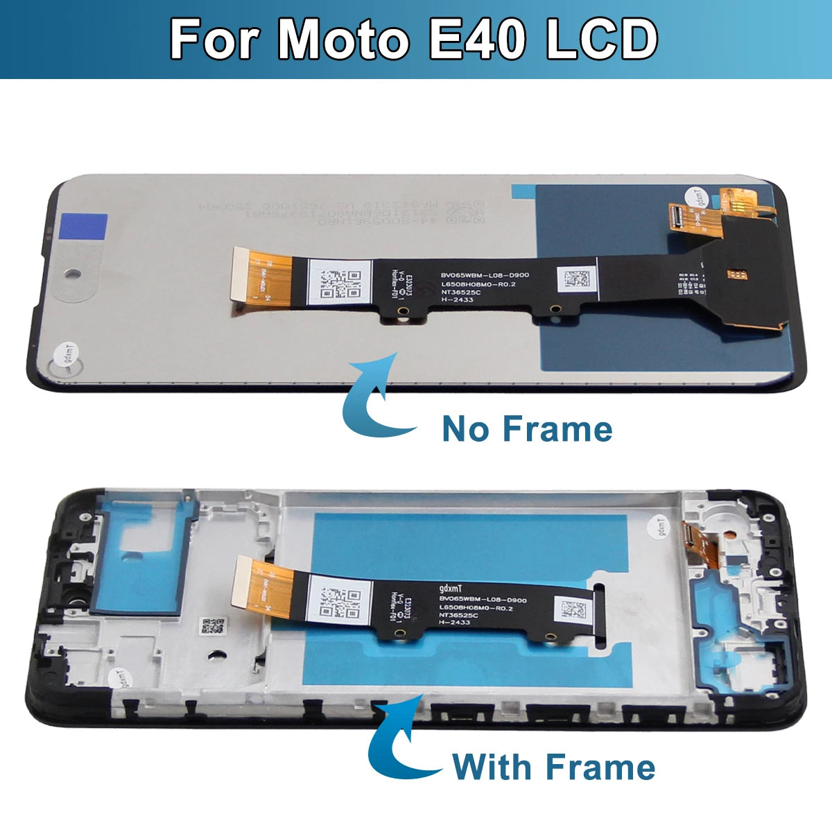6.5'' LCD for Motorola Moto E40 XT2159-4 LCD Display Touch Screen Digitizer for Moto E40 XT2159-3 LCD With Frame Replacement Motorola phone repair parts