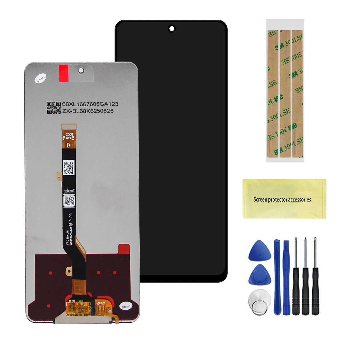 6.8" For Tecno Camon 19 Pro CI8 Screen LCD With Touch Panel Glass Digitizer Assembly CI8 CI8N Display Replacement Parts TECNO phone repair parts