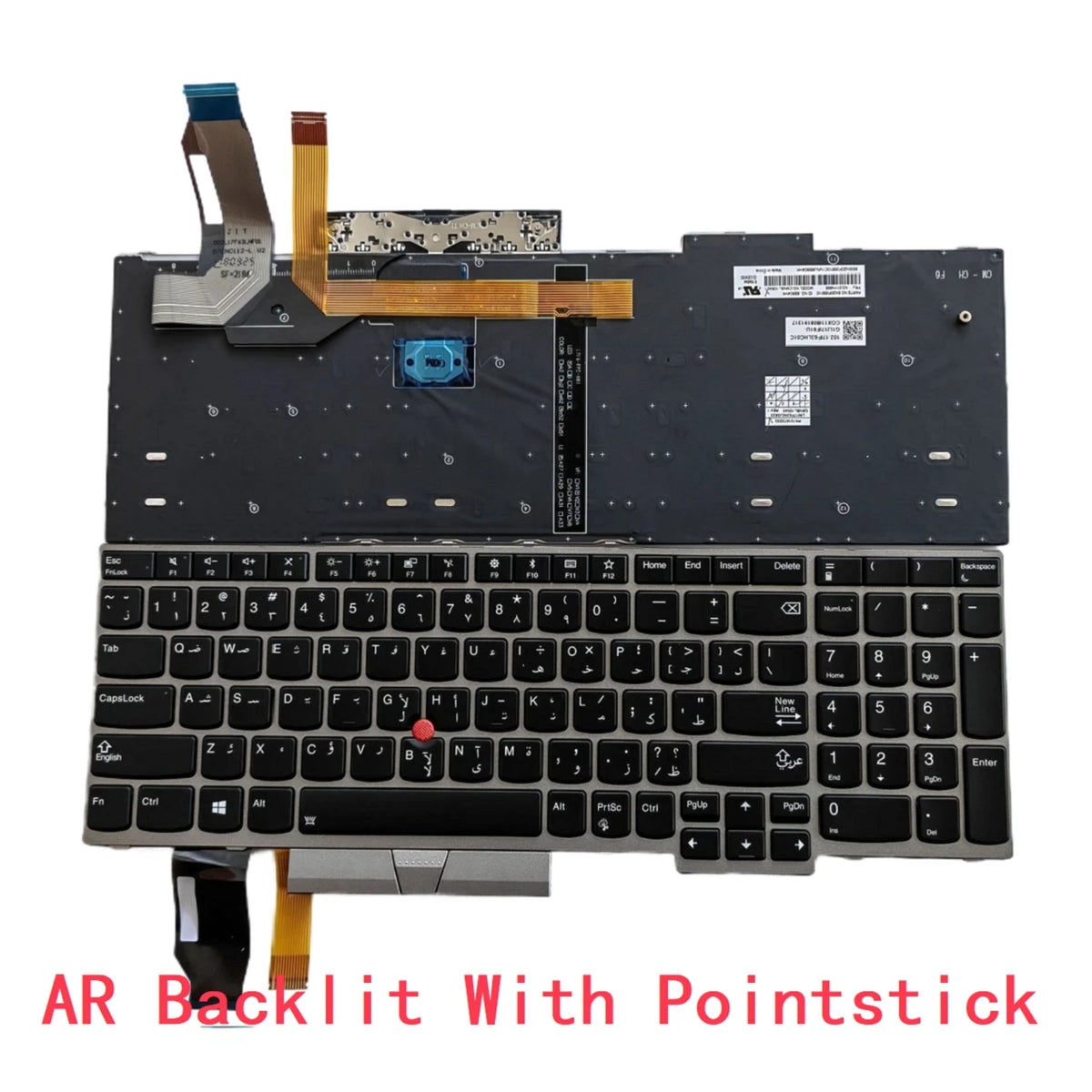 New US Russian Spanish Latin Arab Brazil Backlit Keyboard For Lenovo Thinkpad E580 E585 E590 E595 T590 L580 L590 P52 P72 P53 P73 Lenovo laptop repair parts