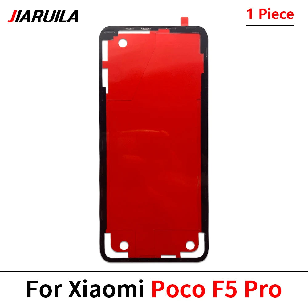 10Pcs/Lot, Back Battery Cover Door sticker Adhesive glue tape For XIaomi Poco F3 F4 F5 M4 X3 X4 X5 X6 Pro GT 4G 5G  Xiaomi  Xiao mi phone repair parts