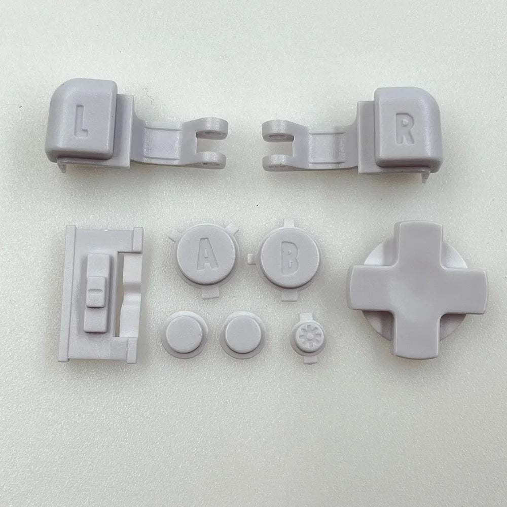 1-5sets Replacement Clear A B, L R, D-PAD Buttons for Nintendo Gameboy Advance SP GBA SP Game console repair parts