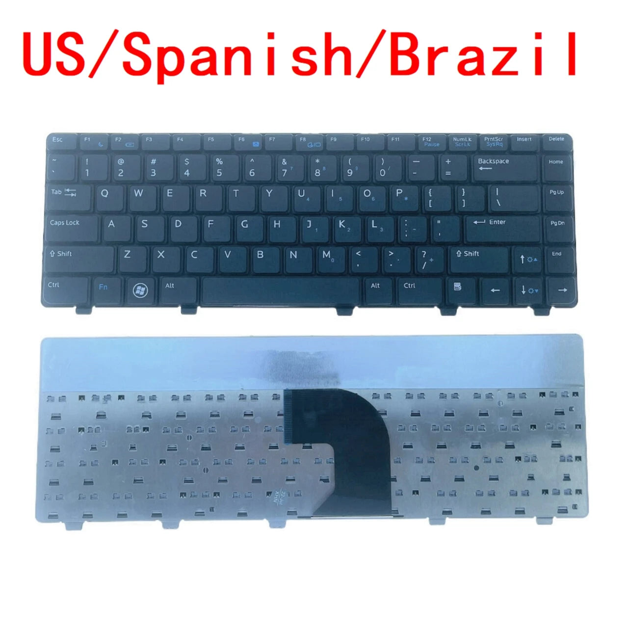 New US Spanish Brazil Laptop Keyboard For Dell Vostro 3300 3400 3500 v3500 v3300 v3400 P10G Notebook PC Replacement V3300Dell laptop repair parts
