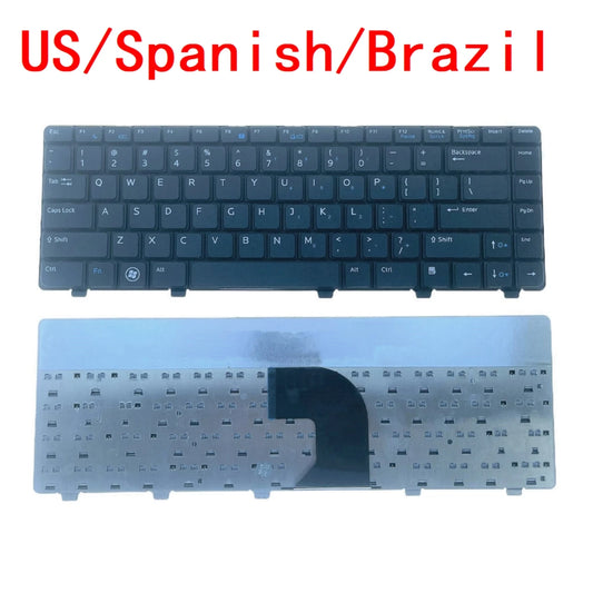 New US Spanish Brazil Laptop Keyboard For Dell Vostro 3300 3400 3500 v3500 v3300 v3400 P10G Notebook PC Replacement V3300Dell laptop repair parts