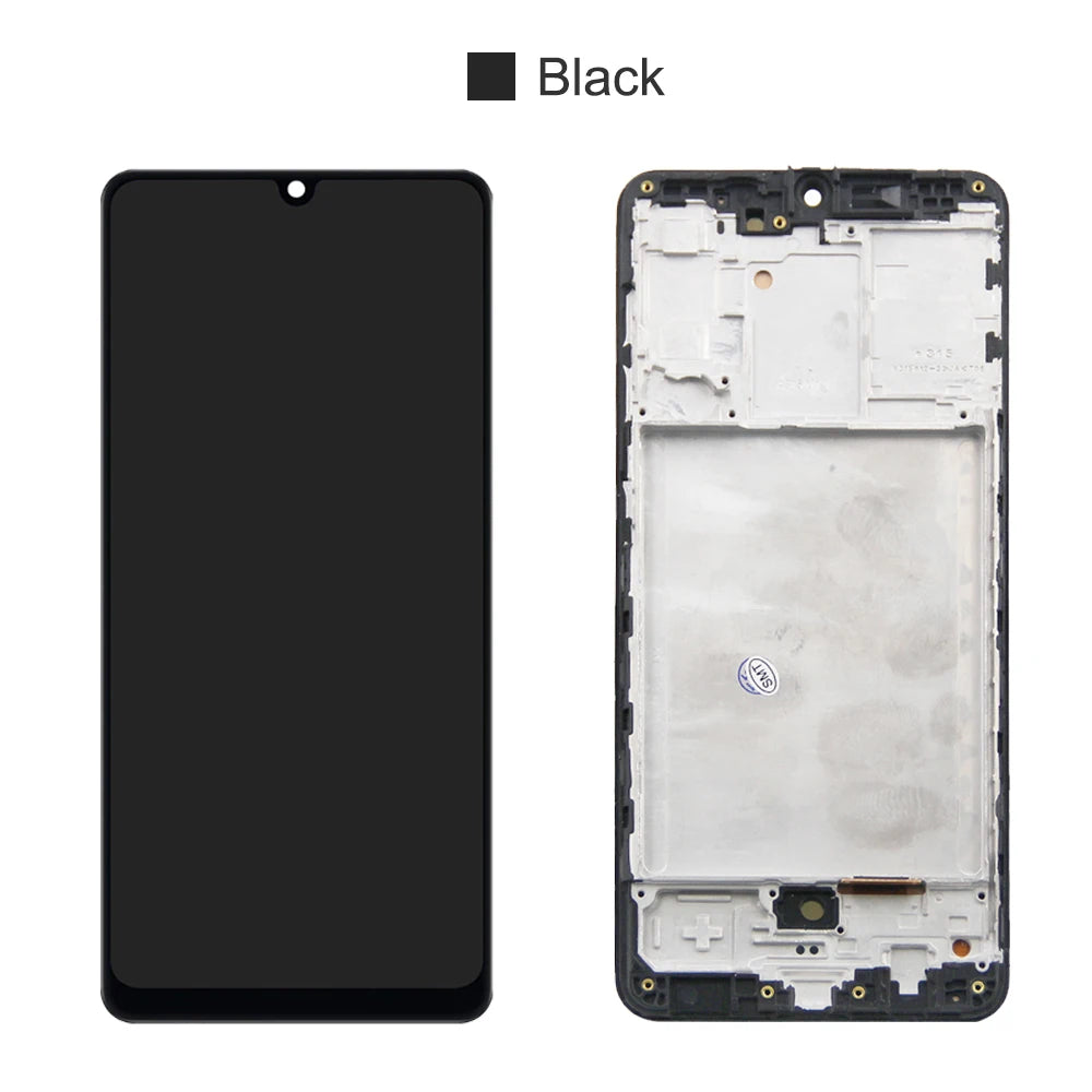 AMOLED A315 Screen, for Samsung Galaxy A31 A315 A315F 315F/DS Lcd Display Digital Touch Screen with Frame with Fingerprints Samsung phone repair parts