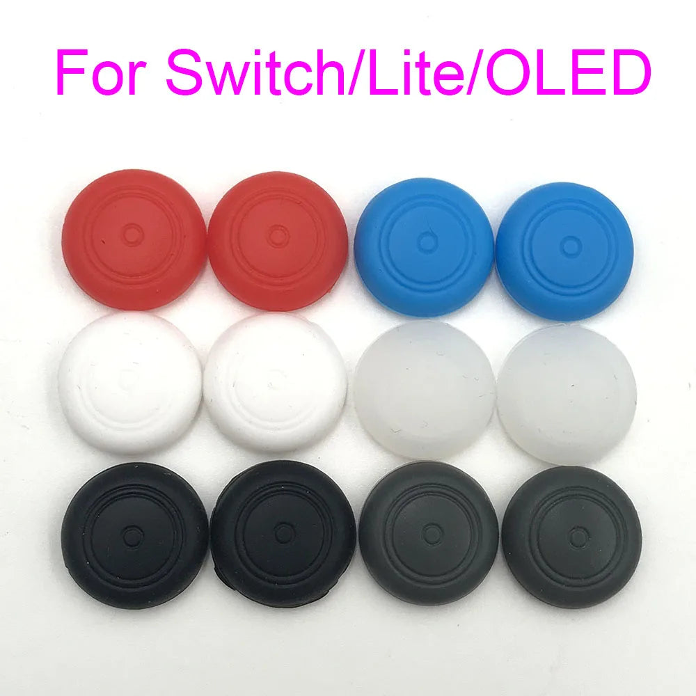 50 pcs Soft Silicone Analog Thumb Stick Grips Caps For Joy Con Cover Thumbsticks Cap Skin For Nintend Switch NS JoyCon Controlle Game console repair parts
