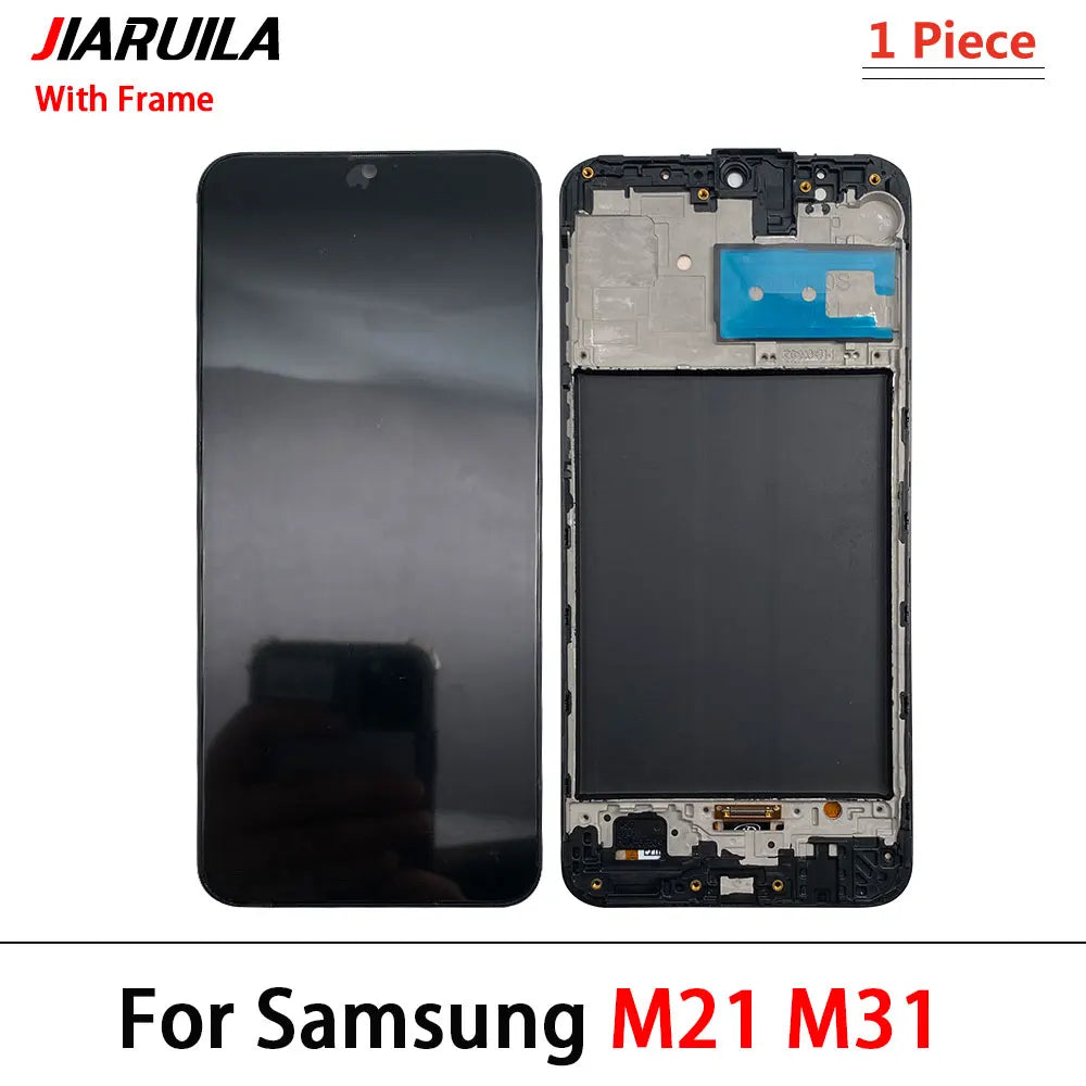 100% Tested Display Screen for For Samsung M21 M215 M215F M31 M315 M315F Lcd Display Touch Screen Digitizer With Frame Samsung phone repair parts