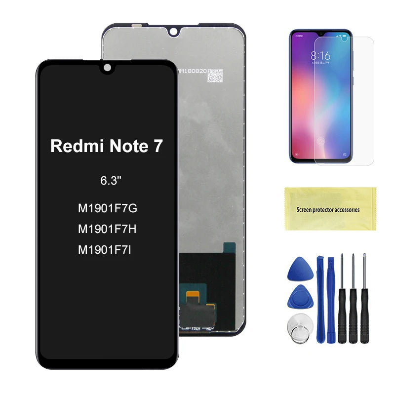 Display Screen for Xiaomi Redmi Note 7 M1901F7G LCD Display Touch Screen Digitizer with Frame for Redmi 7 Redmi7 Replacement Xiaomi phone repair parts