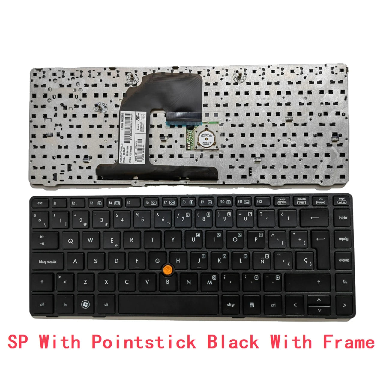 US UI Russian Spanish Latin Brazil Portuguese Keyboard For HP EliteBook 8460P 8460W 6460B 6460 6460P 8470 8470B 8470P 8470 6470  HP laptop repair parts
