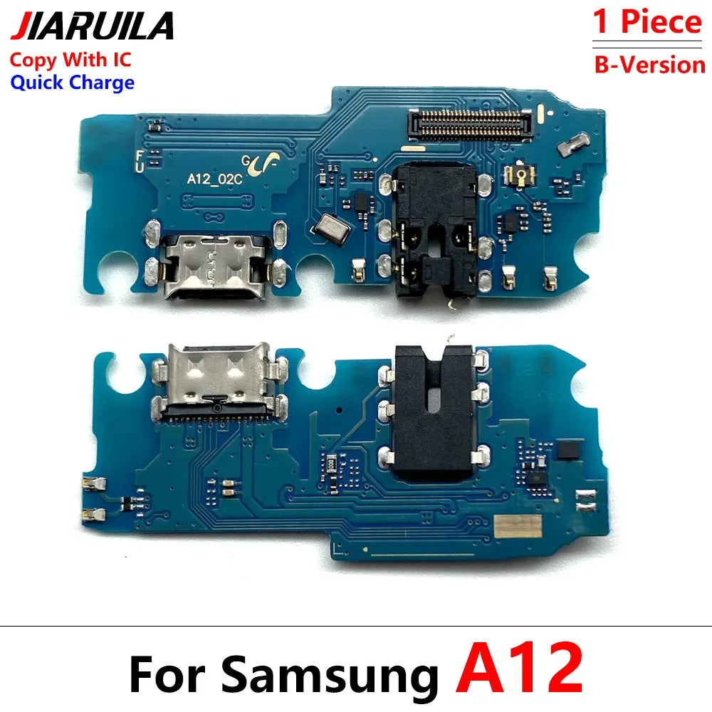 10Pcs USB Charging Port Dock Charger Connector Board Flex Cable For Samsung A22 A32 A12 A02 A03 A04 A04s A04E A05 A05s 4G 5G Samsung phone repair parts