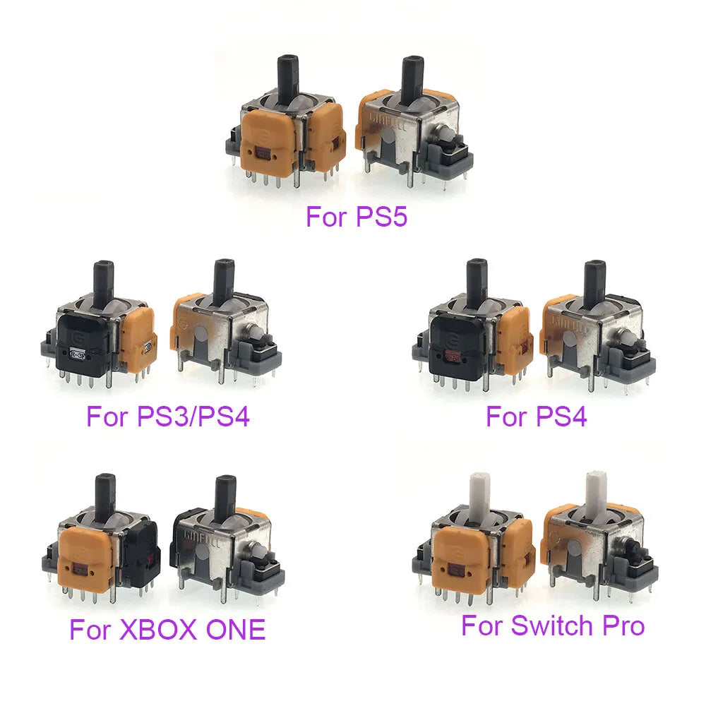 20Pcs Hall Effect Joystick Controller For PS4 Game Console For PS5 For Xbox One For Switch Pro 3D Analog Stick Sensor Module Game console repair parts