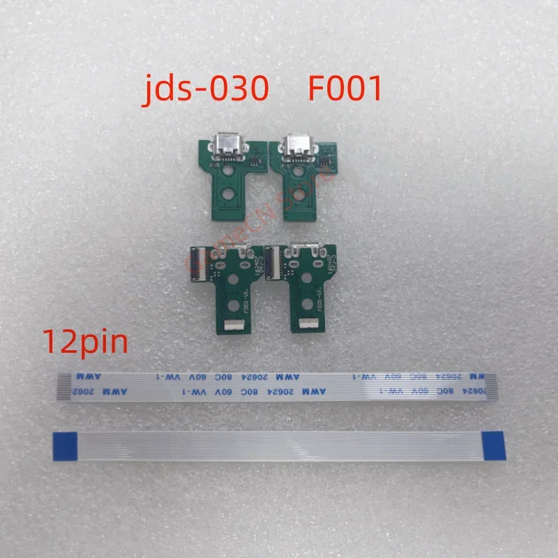 50pcs for JDS-001 JDS-011 JDS-030 F001 JDS-040 Jds 040 JDS-055 050 USB Charging Socket Board with Flex Cable for PS4 Controller Game console repair parts