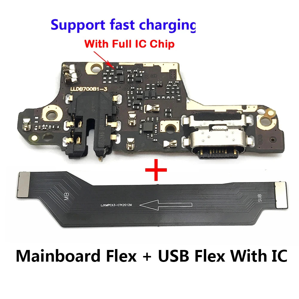 USB Board Charger Charging Dock Port Connector Flex Cable For Xiaomi POCO X3 NFC Pro Mainboard Main Board Flex Xiaomi  Xiao mi phone repair parts