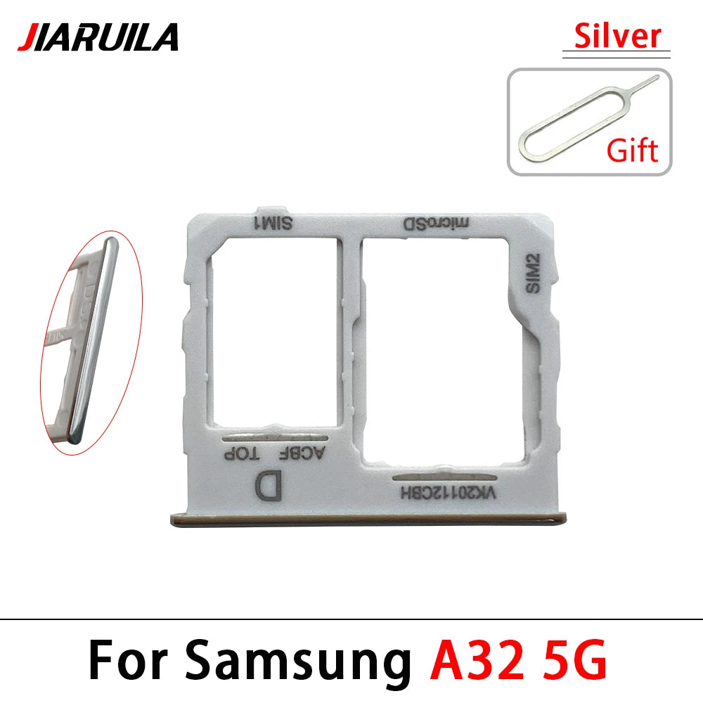 SIM Card Tray Slot Holder Adapter Accessories For Samsung A22 A32 4G 5G Replacement Spare Parts Samsung phone repair parts