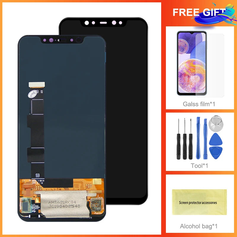 6.21" Mi 8 Display Screen Replacement, for Xiaomi Mi 8 Mi8 M1803E1A Lcd Display Digital Touch Screen With Frame Replacement Xiaomi phone repair parts