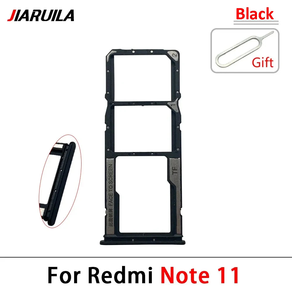 SIM Card Tray Slot Holder Adapter Accessories For Xiaomi Redmi Note 11 11s Pro Plus 4G 5G  Xiaomi  Xiao mi phone repair parts