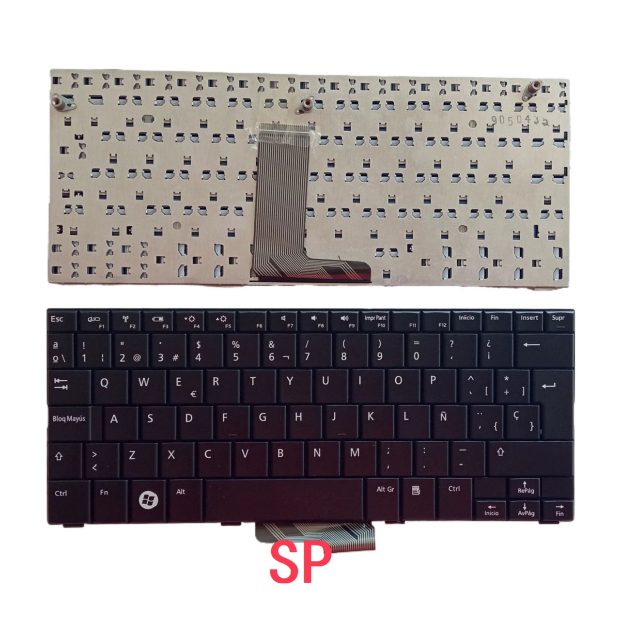 New UI Spanish Brazil Laptop Keyboard For Dell Inspiron Mini 10 1010 10v 1011 Notebook PC ReplacementDell laptop repair parts