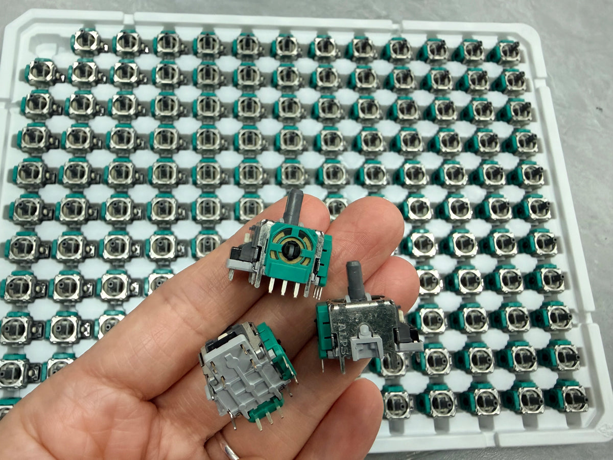 142PCS with Tray Replacement 3D Analog Joystick for Xbox One/Series S X Controller ThumbStick Repair  Game console repair parts