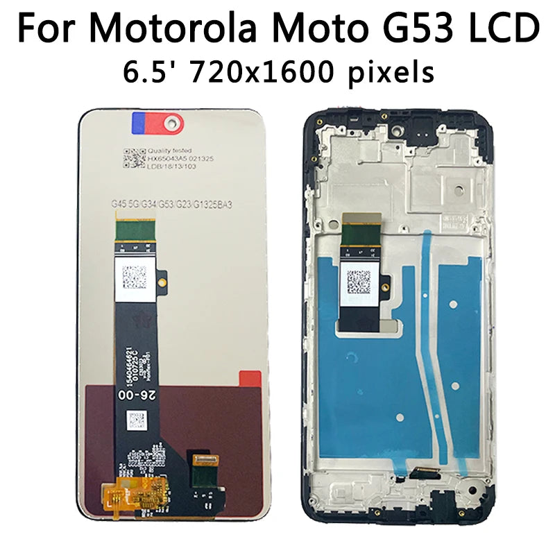 AAA Quality For Motorola Moto G13 G23 G53 G73 E13 LCD Display With Frame Touch Screen Digitizer Replacement Repair Parts Motorola phone repair parts