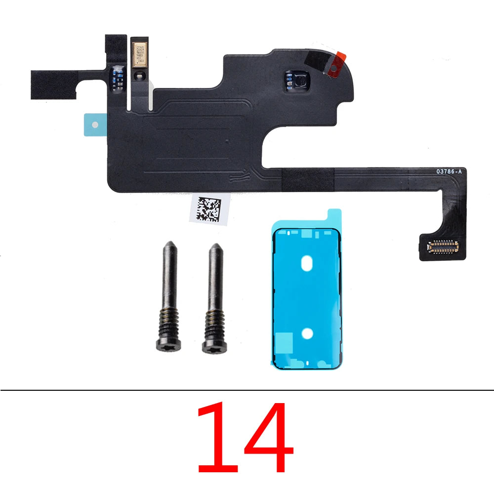 1set For IPhone 15 Pro Max Plus Front Ear Earpiece Speaker Proximity Light Sensor Flex Ribbon Cable iPhone phone repair parts