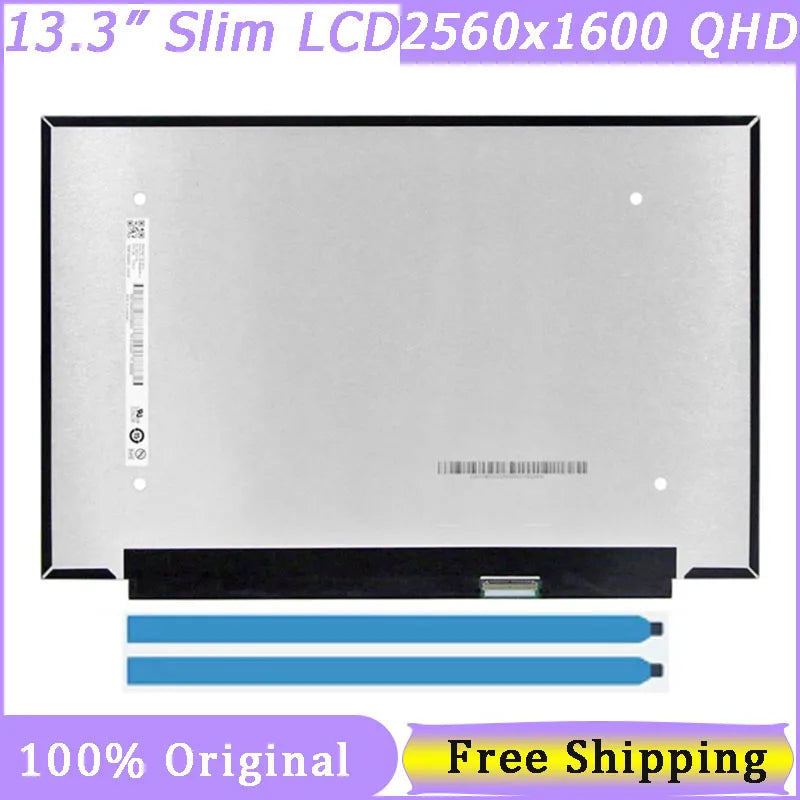 13.3" Slim 40 Pin Laptop Screen For Lenovo Yoga Slim 7 Carbon 13ITL5 ThinkBook 13s G2 G3 B133QAN02.0 N133GCA-GQ1 2560x1600 QHD Lenovo laptop repair parts