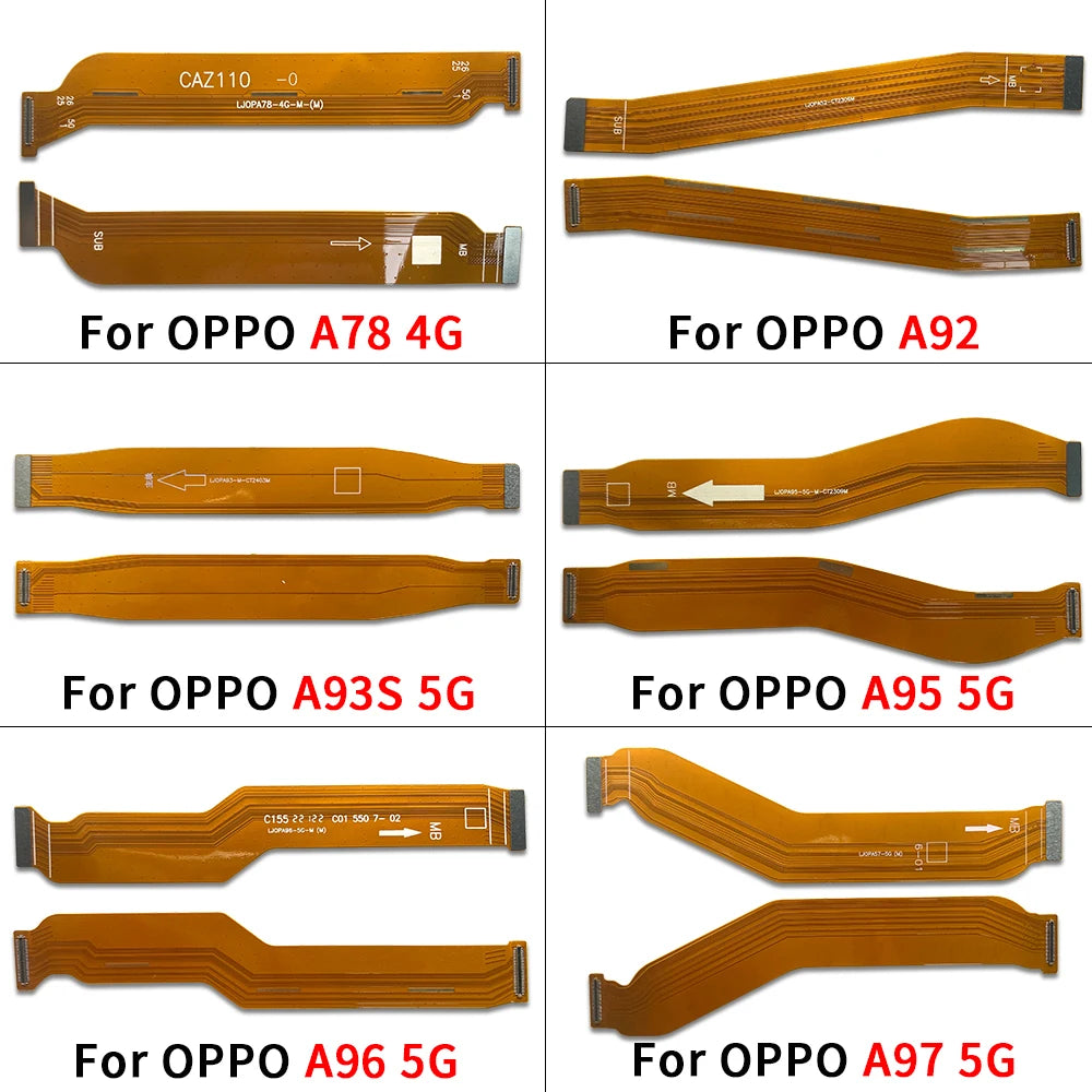 Main Board Motherboard Connector Flex Cable For OPPO A15 A16 A54 A17 A32 A53 A52 A55 A57 A58 A76 A78 A92 A93 A95 A96 A97 4G 5G OPPO phone repair parts