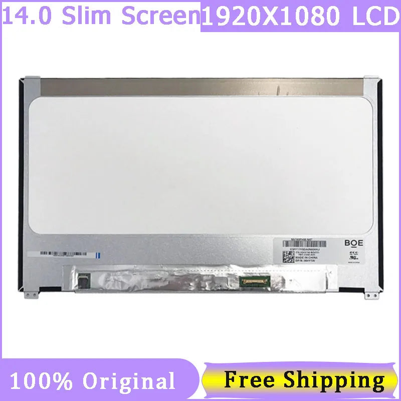 14 Inch Slim 30 Pin Laptop Screen For Dell Latitude 7480 7490 N140HCE-G52 Fit NV140FHM-N47 B140HAN03.3 1920x1080 FHD Non-Touch Dell laptop repair parts