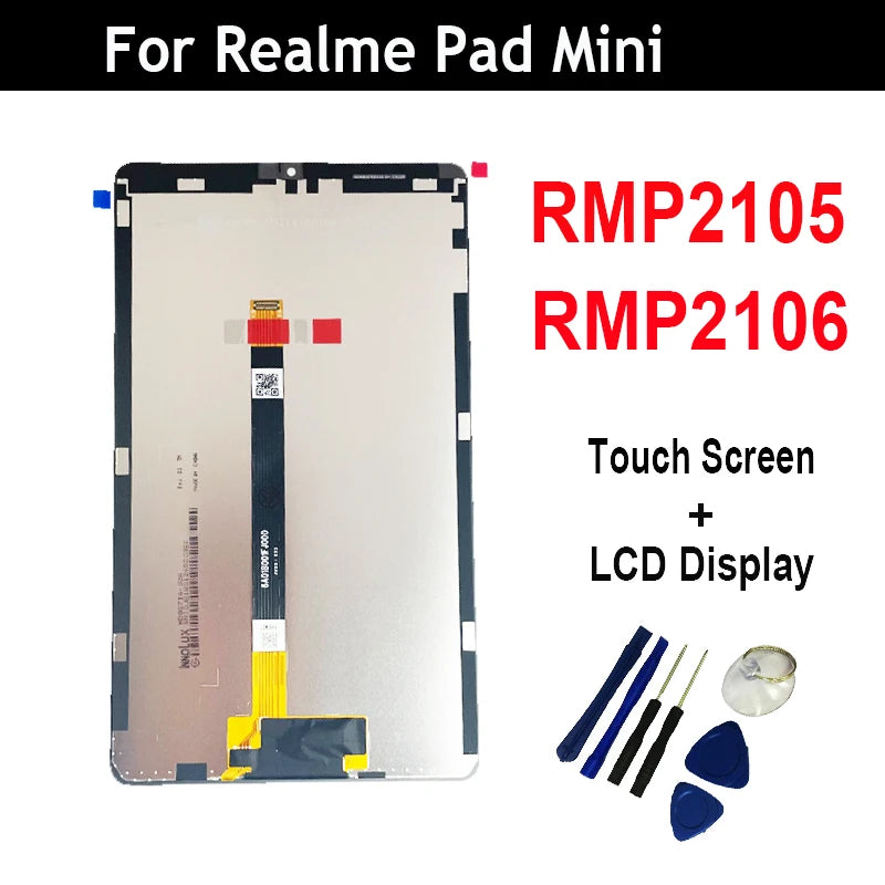 8.7" Tablet LCD For Realme Pad Mini RMP2105 RMP2106 Touch Screen Digitizer With Lcd Display Realme repair parts